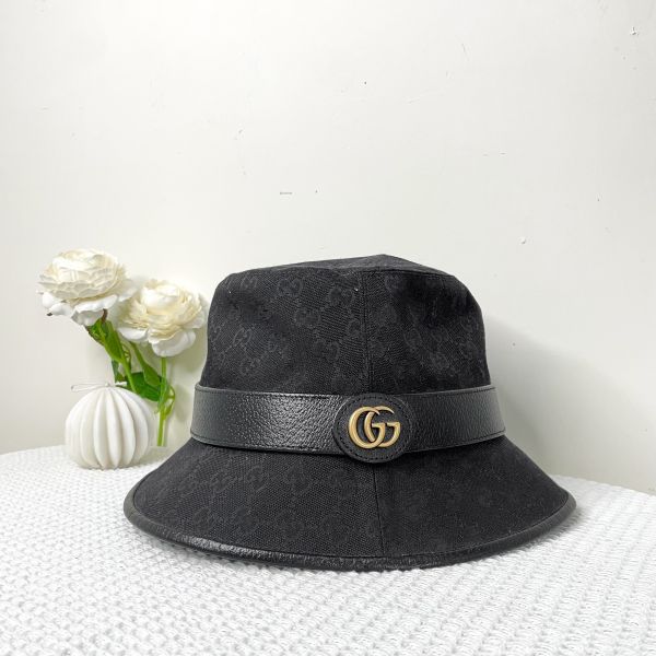 【12期0利率】GUCCI 緹花GG帆布漁夫帽【全新閒置】【現金價9300】 