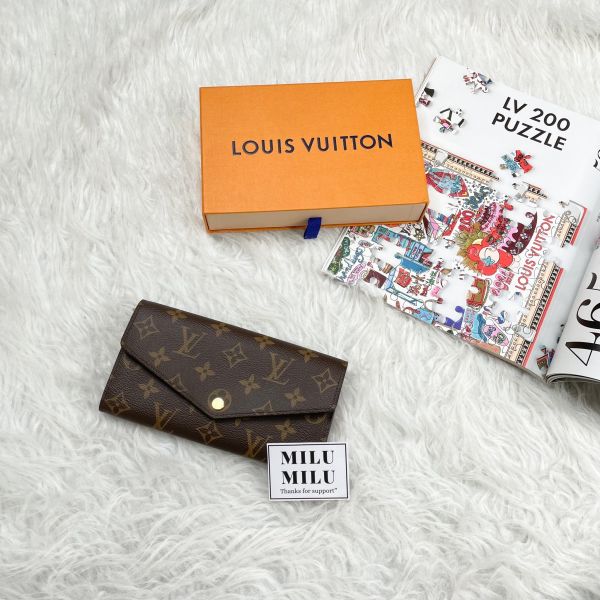 【12期0利率】LV Sarah 老花信封長夾【全新品】【現金價21000】 