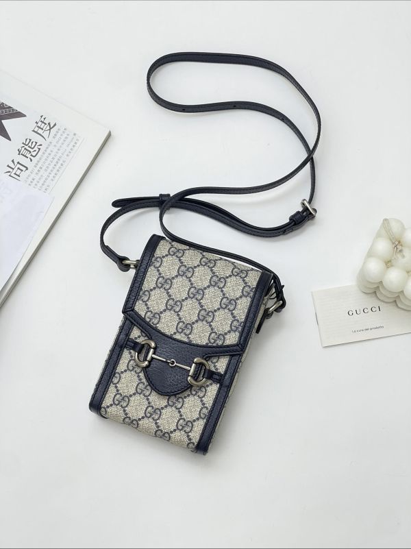 【9成新】Gucci 馬銜扣 1955 手機包 