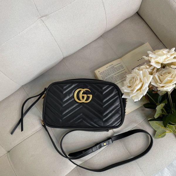 【9成新】【12期0利率】GUCCI GG Marmont 相機包 24公分 gucci 女包
