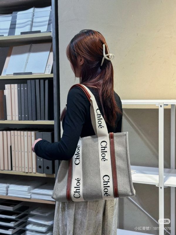 【未使用閒置品】CHLOE WOODY 中號  經典棕 