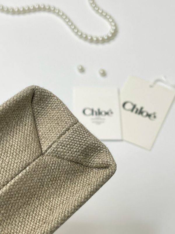 【分期0利率】CHLOE  MINI WOODY TOTE背帶刺繡款【95成】 