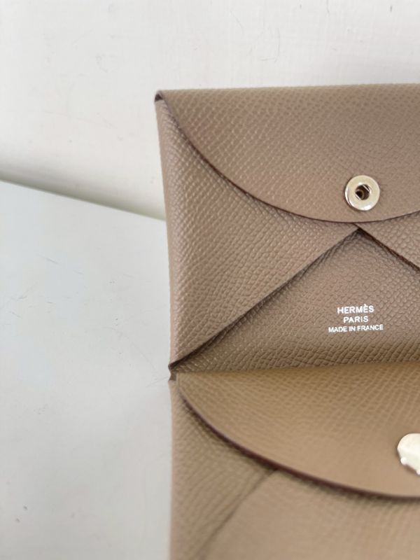 【分期0利率】HERMES Calvi Duo雙層卡片套【95成新】 