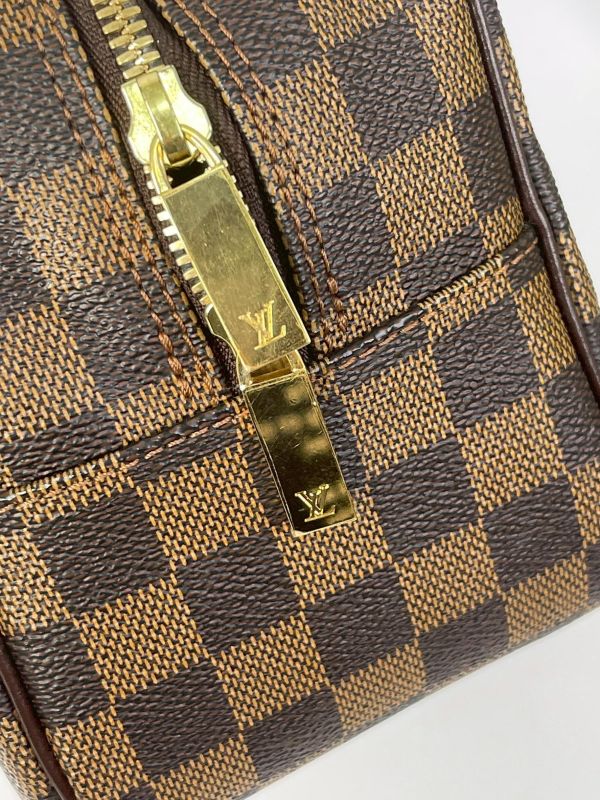 【95成新】LV 棋盤格保齡球包 