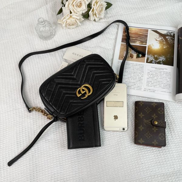 【12期0利率】GUCCI GG Marmont 相機包【9成新】 