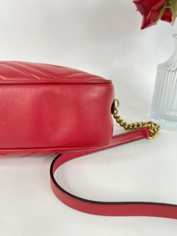 【分期0利率】GUCCI Marmont 相機包紅金【85成新】 