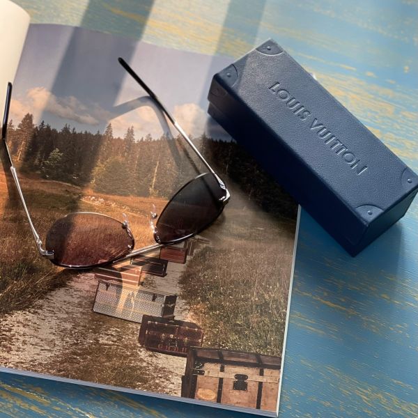 【6期0利率】LV 暗夜棋盤格鏡面墨鏡 