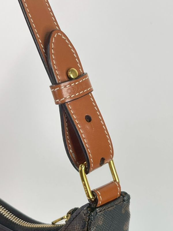 【95成新】CELINE AVA 標誌印花牛皮革手袋 