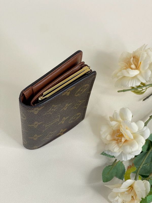 【分期0利率】LV VTG老花零錢蝴蝶扣中夾【85成新】 