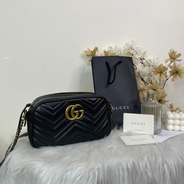 【9成新】【12期0利率】GUCCI GG Marmont 相機包 24公分 gucci 女包