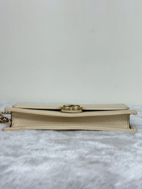 【85成新】GUCCI 荔枝皮雙G WOC 