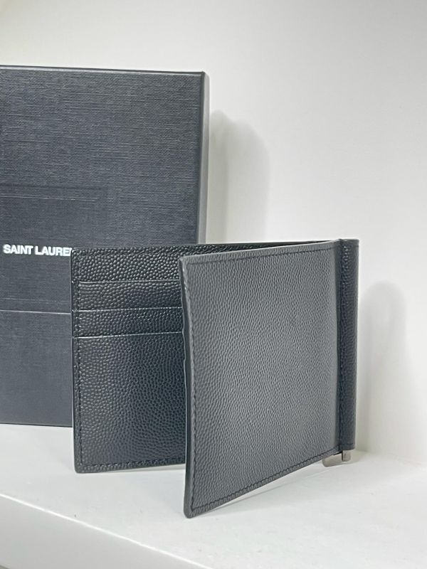 【99成新】YSL 對折短夾附鈔票夾 