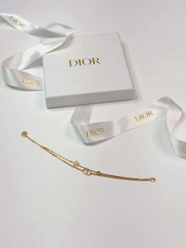 【95成新】DIOR Petit CD 雙鏈手鍊 