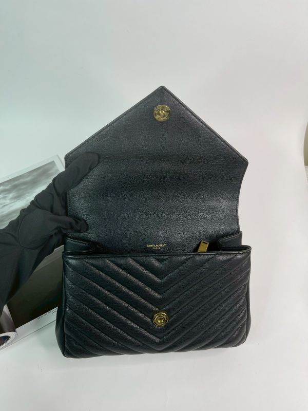 【分期0利率】YSL  山型紋學院包【95成新】 