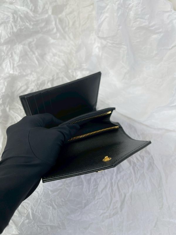 【99成新】YSL 魚子醬三折短夾 