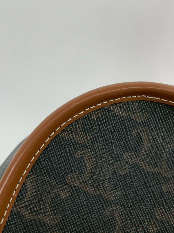 【95成新】CELINE Triomphe帆布中型Folco手袋 