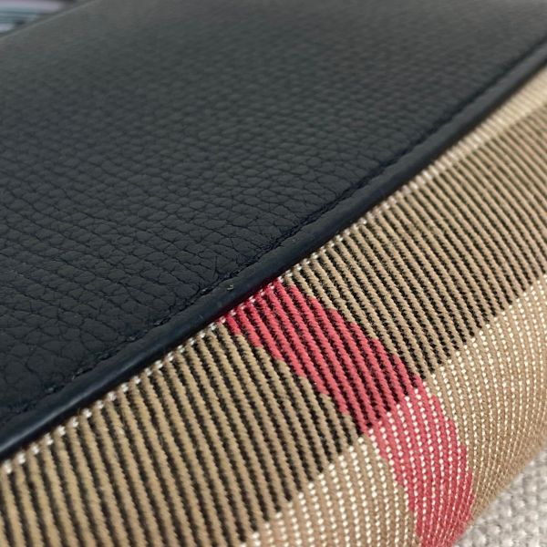 【7成新】【12期0利率】Burberry House 經典格紋拉鍊長夾 