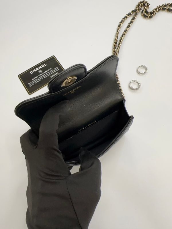 【12期0利率】CHANEL 迷你手提口蓋包【95成新】 