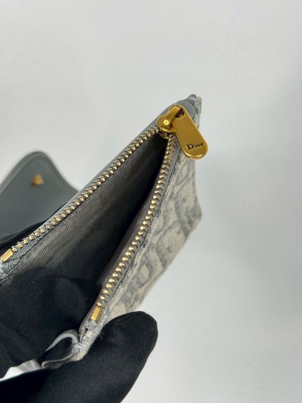 【分期0利率】DIOR SADDLE LOTUS 老花三折短夾【9成新】 