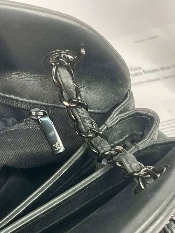 【分期0利率】CHANEL  閃亮皮革保齡球兩用包【9成新】 