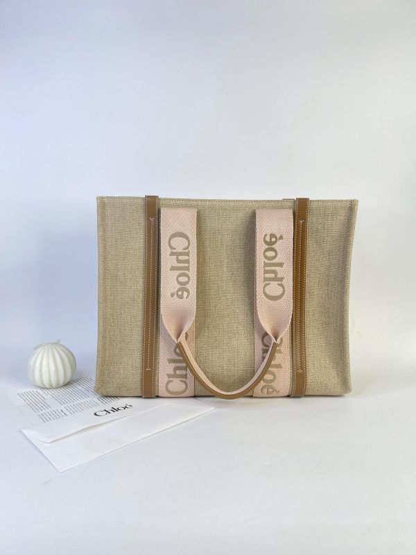 【95成新】Chloé 中號Woody Tote Bag 刺繡款 