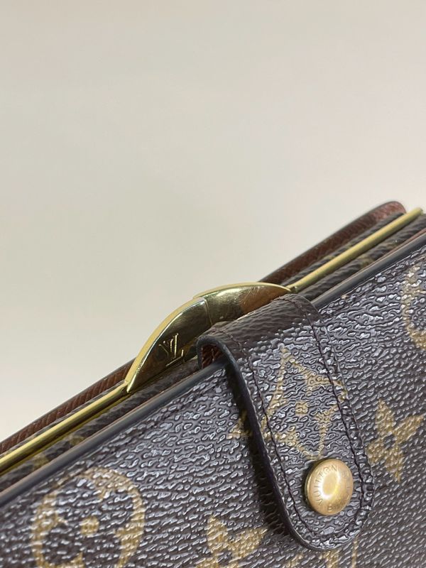 【分期0利率】LV VTG老花零錢蝴蝶扣中夾【85成新】 