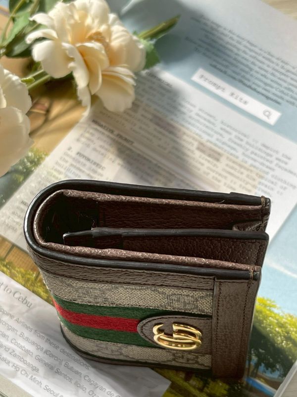 【99成新】GUCCI OPHIDIA 雙折短夾 