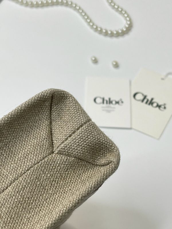 【分期0利率】CHLOE  MINI WOODY TOTE背帶刺繡款【95成】 