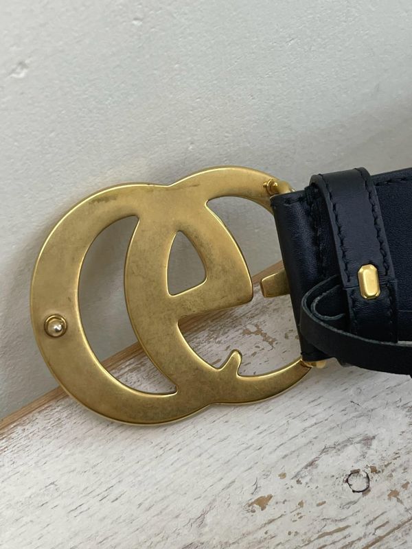 【9成新】GUCCI GG LOGO 40MM 皮帶 