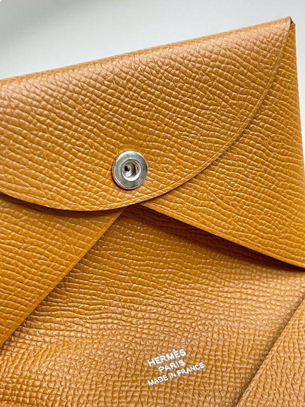 【95成新】Hermes Calvi 對開單層卡片套 