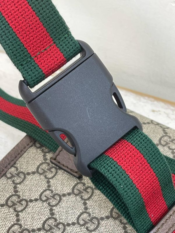 【未使用閒置品】GUCCI Supreme虎頭胸包 