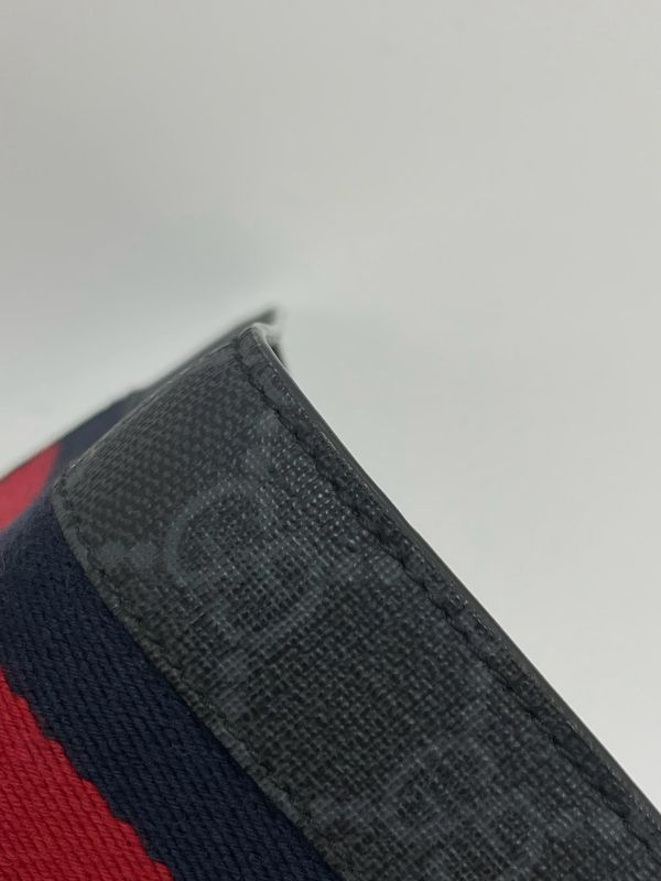 【9成新】GUCCI 織帶8卡短夾 