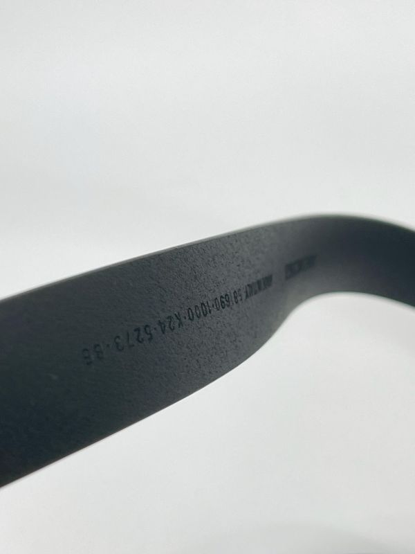 【全新品】BALENCIAGA 復古BB LOGO 25MM 皮帶 