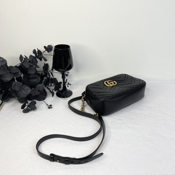 【12期0利率】GUCCI GG Marmont 相機包【9成新】 