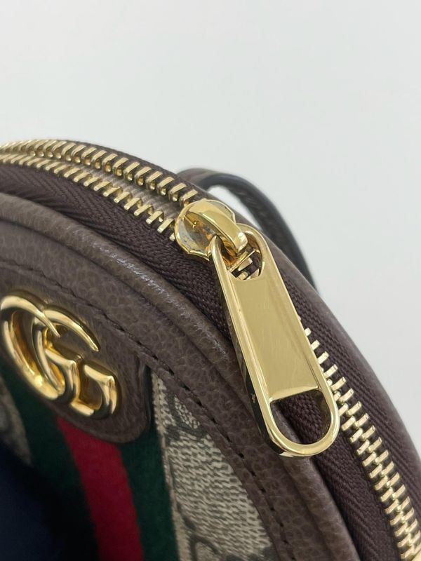 【95成新】GUCCI OPHIDIA 迷你圓餅零錢包 