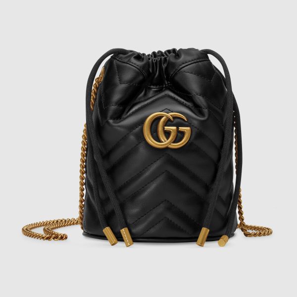 【12期0利率】【現金價】GUCCI Marmont 迷你水桶包 gucci 女包