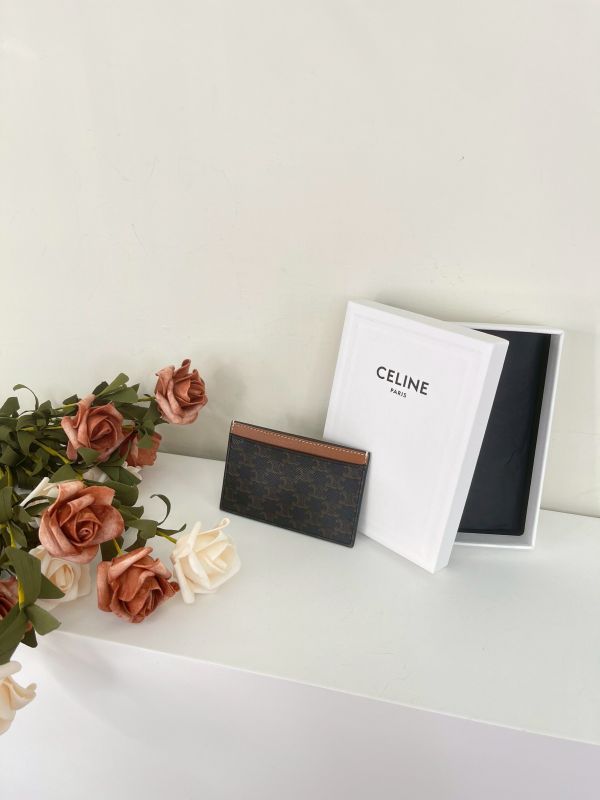 【分期0利率】CELINE 印花標誌印花卡片套【9成新】 