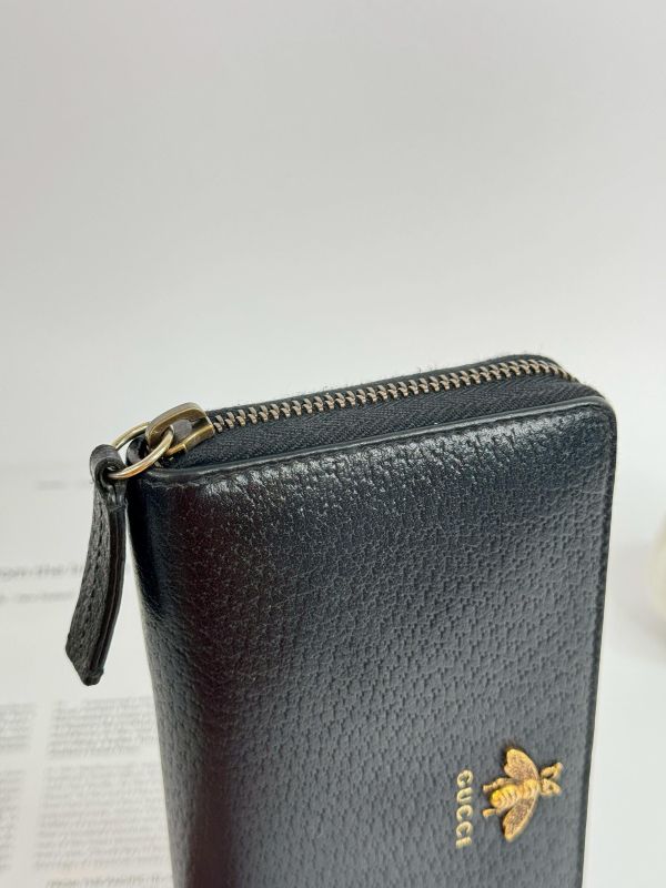 【9成新】GUCCI 蜜蜂拉鍊長夾 