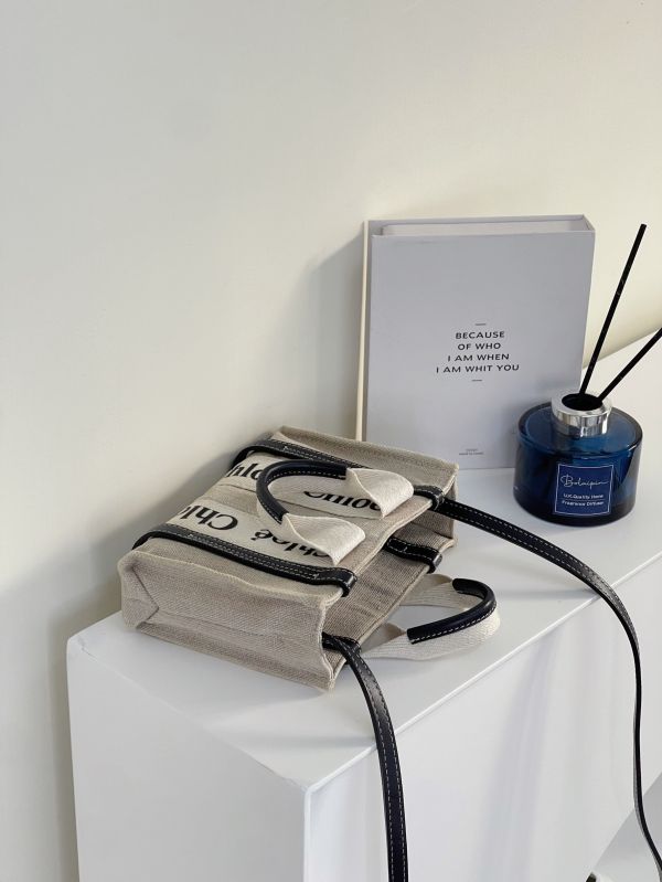 【12期0利率】CHLOE MINI WOODY 深藍【88成新】 