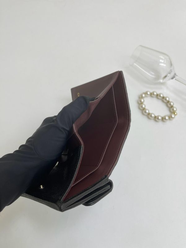 【95成新】CHANEL  COCO迷你雙層三折短夾 