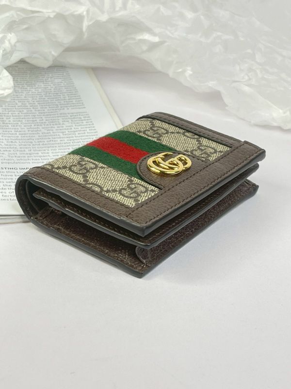 【95成新】GUCCI OPHIDIA GG零錢對開短夾 