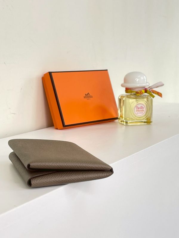 【分期0利率】HERMES Calvi Duo雙層卡片套【95成新】 