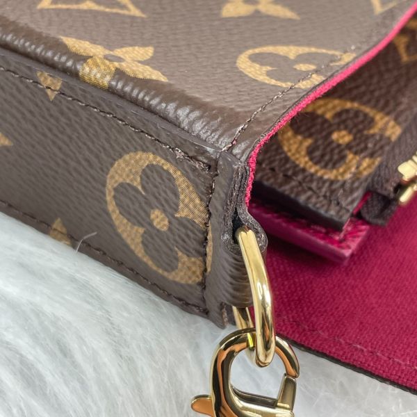 【95成新】【12期0利率】LV  Félicie Pochette 舊款老花三合一 (非絨布內裡) 