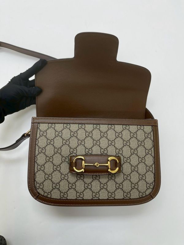 【閒置新品】GUCCI Horsebit 1955 中號馬鞍包 