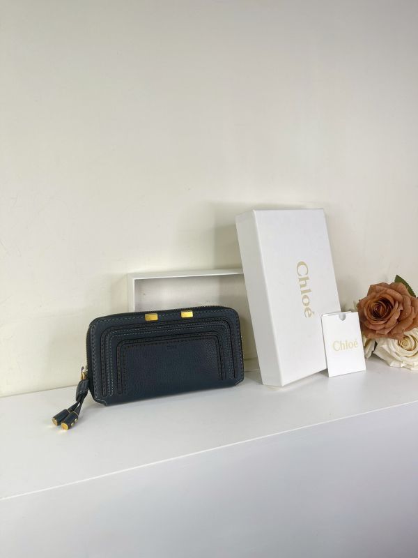 【分期0利率】CHLOE 標誌壓花拉鍊長夾 【9成新】 