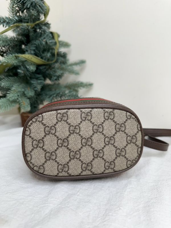 【12期0利率】GUCCI OPHIDIA GG 迷你水桶袋 【22年7月台灣購證】【95成新】 