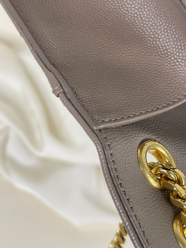 【分期0利率】YSL 粒面绗縫皮革中號信封包【99成新】 