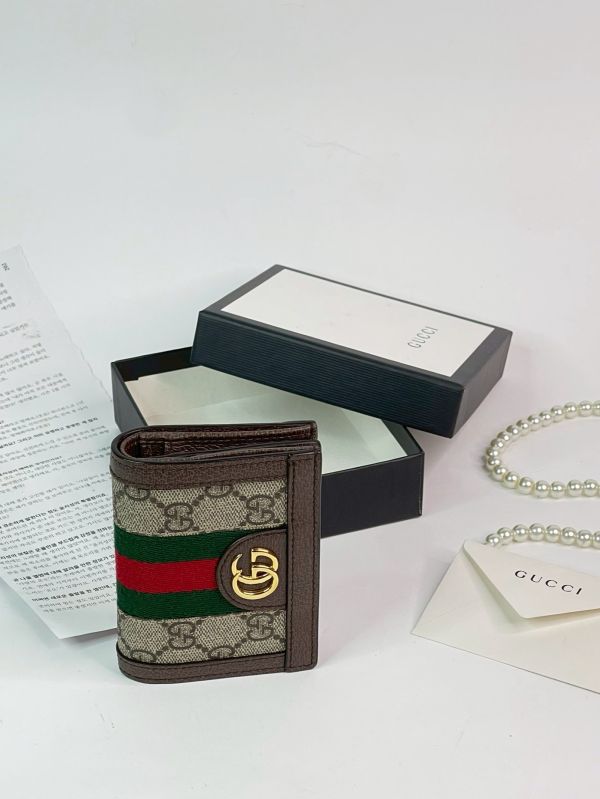 【分期0利率】GUCCI OPHIDIA GG零錢對開短夾【95成新】