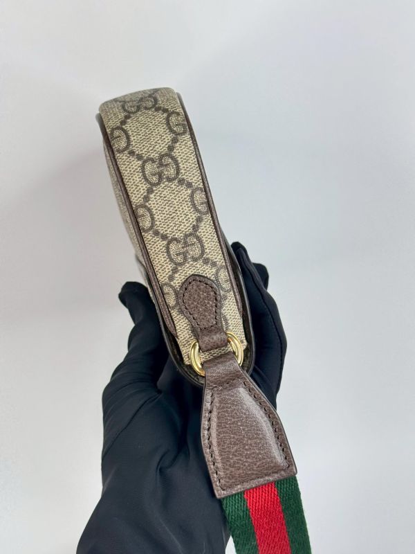 【閒置新品】GUCCI Ophidia 翻蓋斜背包 