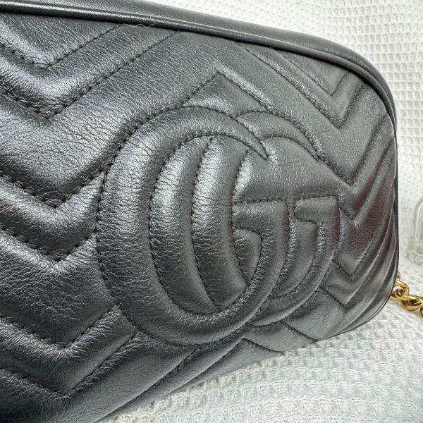 【9成新】【12期0利率】GUCCI GG Marmont 相機包 24公分 gucci 女包